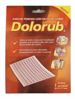 Envase de Dolorub parch cobre unidad