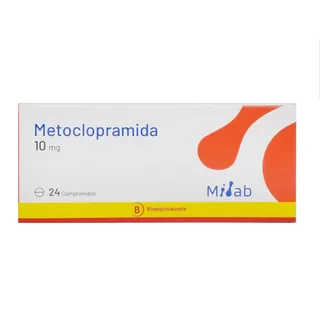Envase de Metoclopramida 10 mg x 24 comprimidos