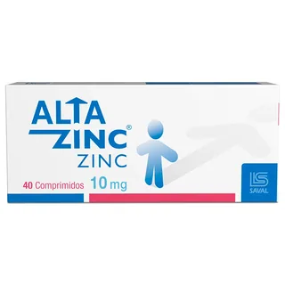 Envase de Altazinc 10 mg x 40 comp