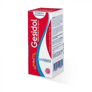 Envase de Gesidol infantil gotas 100 mg / ml x 15 ml