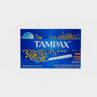 Envase de Tampax super plus x 10