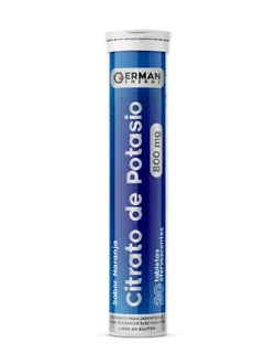 Envase de Citrato de magnesio 800 mg x 20 comp efervecentes german energy