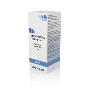 Envase de Azitromicina 200 MG/5 ml x 30 ml