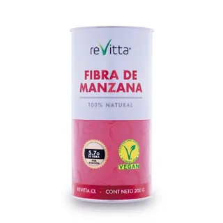 Envase de Fibra manzana en polvo vegana x 200 gr