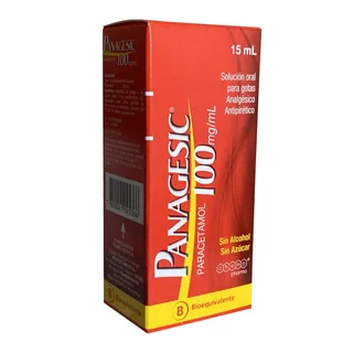 Envase de Panagesic gotas 100 mg / ml x 15 ml