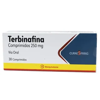 Envase de Terbinafina 250 mg x 30 comprimidos mdc