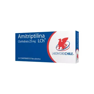 Envase de Amitriptilina 25mg x 24 comprimidos