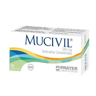 Envase de Mucivil 250 mg x 30 comprimidos