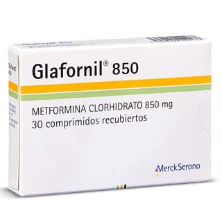Envase de Glafornil 850 mg x 30 comprimidos