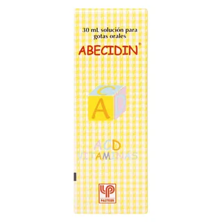 Envase de Abecidin vitaminas acd gotas x 30 ml