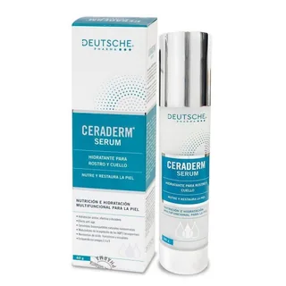 Envase de Ceraderm serum rostro y cuello x 60 gr
