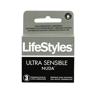 Envase de Lifestyle ultra sens nuda x 3