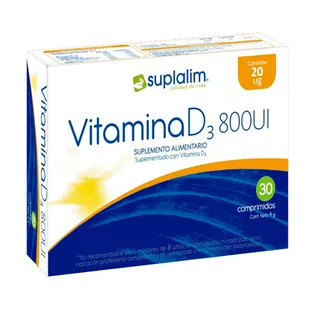 Envase de Vitamina d 800ui x 30 cap