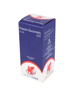 Envase de Potasio gluconato elixir 31,2% x 200 ml