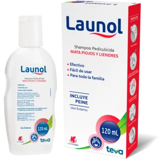 Envase de Launol shampoo x 120 ml