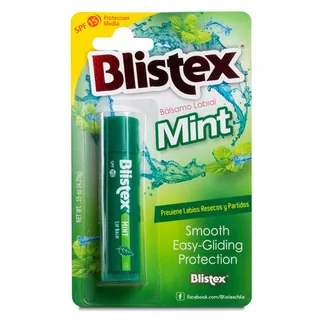 Envase de Blistex SPF 15 mint bal labial x 4,25 g menta