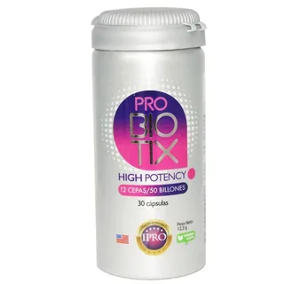 Envase de Pro biotix high potency x 30 caps pro