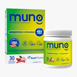 Envase de Muno comprimidos masticables x 30