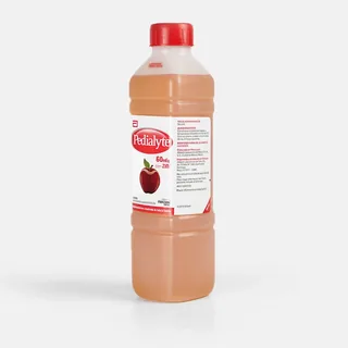 Envase de Pedialyte manzana 60 meq de sodio / litro x 500 ml