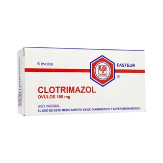 Envase de Clotrimazol 100mg x 6 ovulo