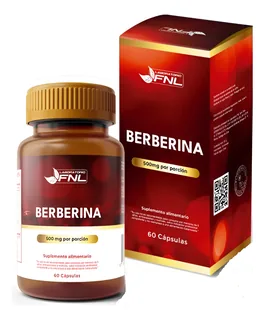 Envase de Berberina 500 mg x 60 capsulas
