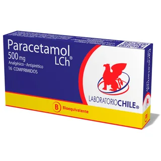 Envase de Paracetamol com 500 mg x 16 comprimidos