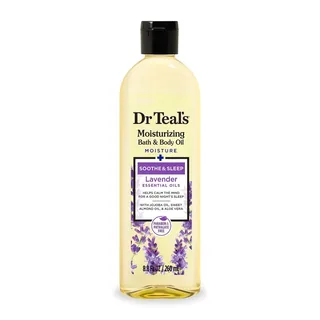 Envase de Aceite corporal lavanda Dr Teal's 260 ml
