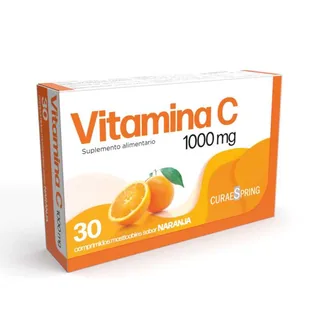 Envase de Vitamina c 1000 mg x 30 comprimidos masticable