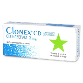 Envase de Clonex-cd 2 mg x 30 comprimidos