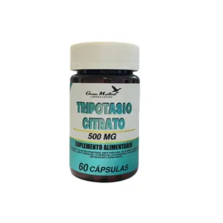 Envase de Citrato tripotasio 500 mg x 60 capsulas