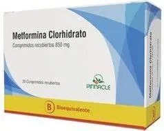 Envase de Metformina 1000 mg x 60 comprimidos pinnacle cenabast