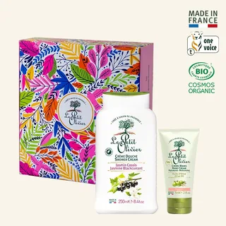 Envase de Set crema manos oliva 75 ml y crema ducha jazmin