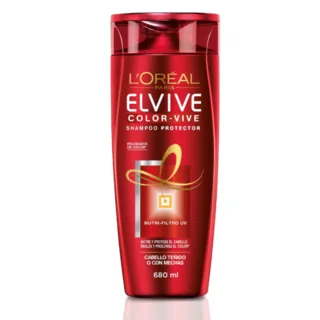 Envase de Shampoo Elvive color vive protector x 680 ml
