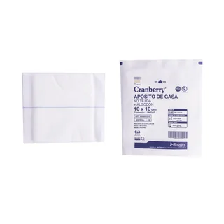 Envase de Gasa tejida 10x10 cm x 2 und 10 x 10 1 un