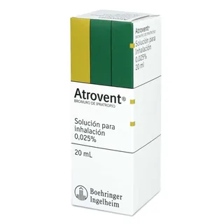 Envase de Atrovent solucion para inhalacion 0,025% x 20 ml