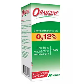 Envase de Oralgene 0.12% colt 120ml
