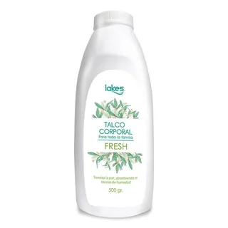 Envase de Lakes talco corporal adulto fresh 500 gr