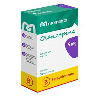 Envase de Olanzapina 5 mg x 30 comprimidos