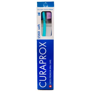 Envase de Curaprox 1560 soft cepillo dental doble