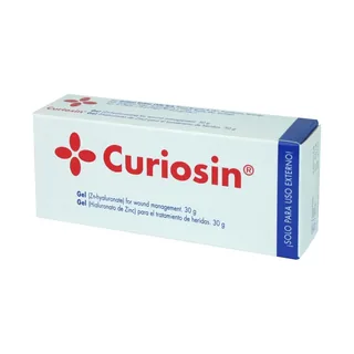 Envase de Curiosin gel hialuronato de zinc x 30 gr