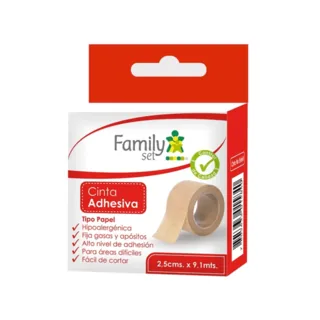 Envase de F.set cinta adh papel 2.5cm x 9.1mt