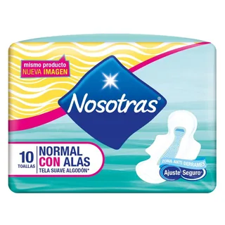 Envase de Nosotras norm alas tela suave toa x 10