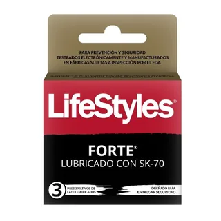 Envase de Lifestyle forte x 3 preservativo