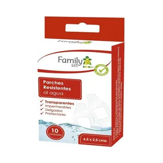 Envase de Family Set parches resistente al agua x 10u