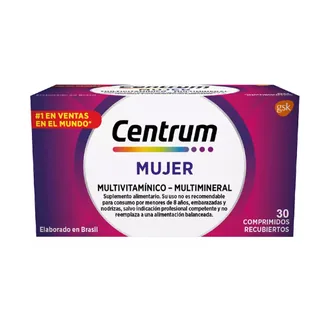 Envase de Centrum mujer x 30 comprimidos
