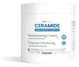 Envase de Crema hidratante piel seca 454 ml ceramide