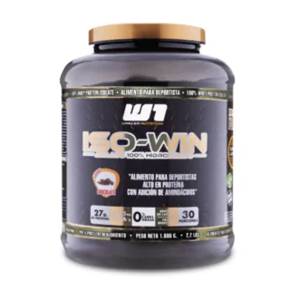 Envase de Iso win chocolate 1 kg.