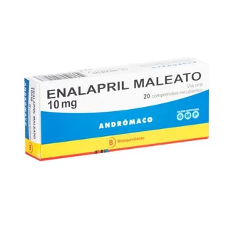 Envase de Enalapril 10 mg x 20 comprimidos