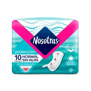 Envase de Nosotras toall norm s/a 10un