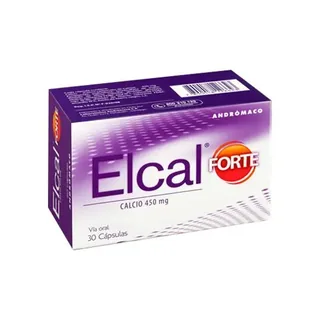 Envase de Elcal d fte 450mg + vit d x 30